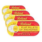 Roland Anchovies, Flat In Olive Oil, 2 oz (Pack of 4)