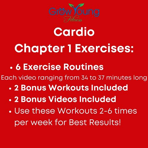 Grow Young Fitness Cardio Weight Loss for Seniors - Low Impact Exercise - Chapter One Senior Exercise DVD