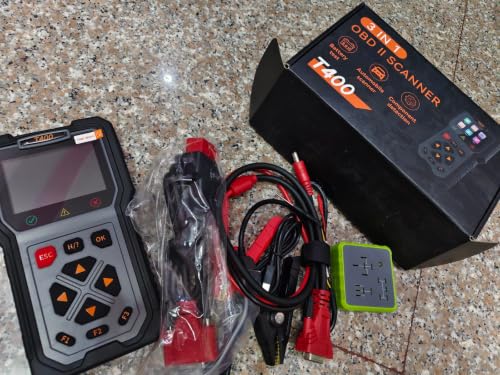 Image of T400 OBD2 Scanner 4 in 1 Car Diagnostic Tool, Code Reader with Live Data, Injector and Relay Tester