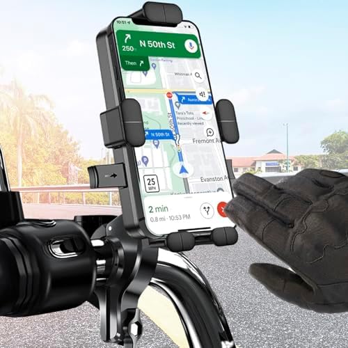 Soporte movil moto bicicleta patinete electrico con 5 Puntos de s...