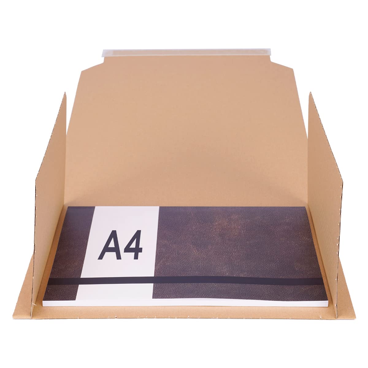 verpacking Opakowanie książkowe 250 sztuk samoprzylepnych do formatu A4, 310 x 250 x 20-70 mm, uniwersalne opakowanie do przewijania