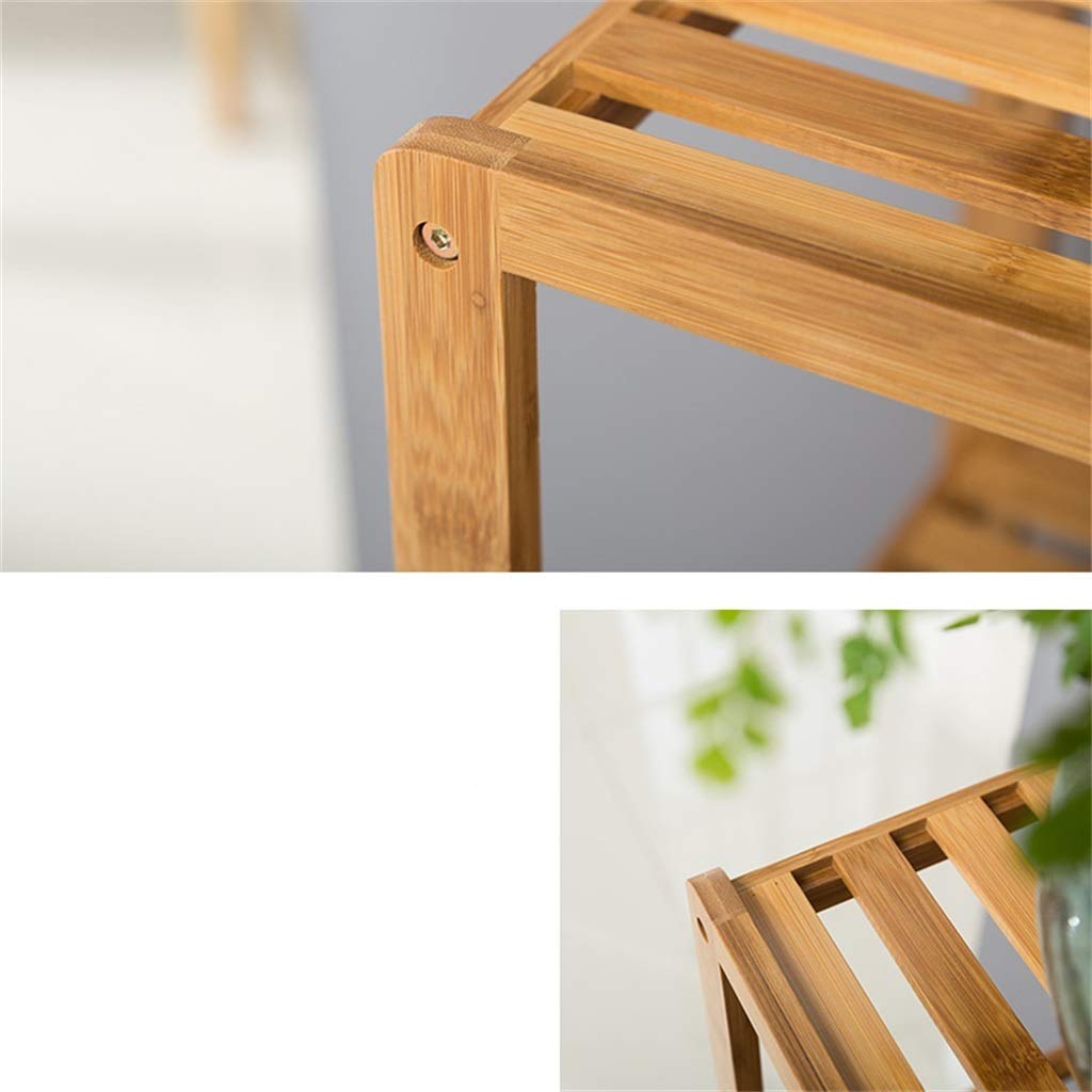 Pflanzenständer Aus Holzwerkstoff – 33x33x80 Cm, Schwarz, Platzsparend & Langlebig