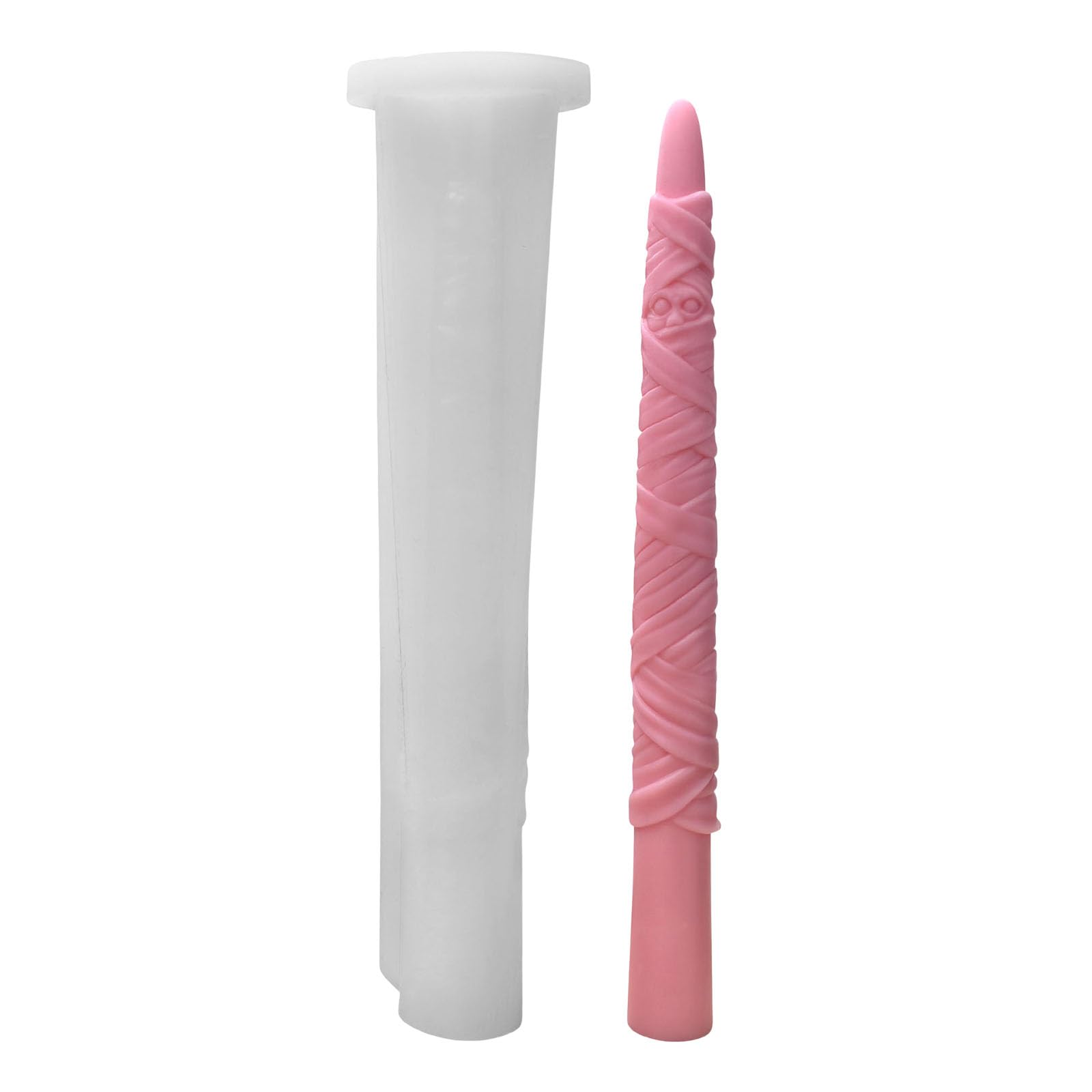 Alksubbm Pillar Silicone Molds Cake Baking Tool for Epoxy Resin Making Pillar Soap and Halloween Decoration Long Elastomer Baking Cast