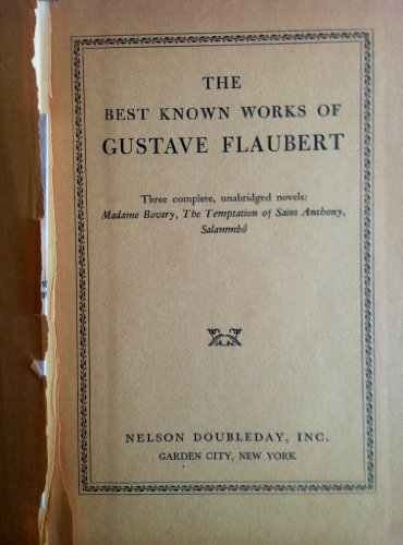 The Best Known Works of Gustave Flaubert B002UPVHEQ Book Cover