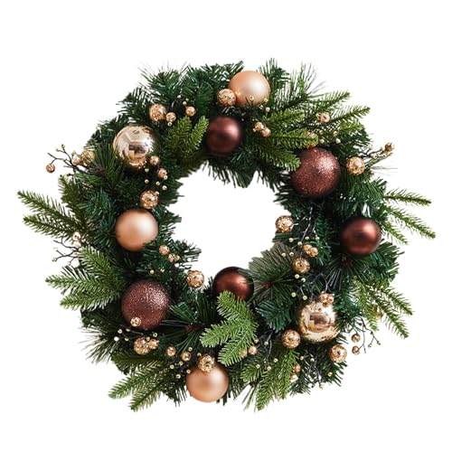 Couronne de porte de Noël durable pour éviter les décors fragiles
