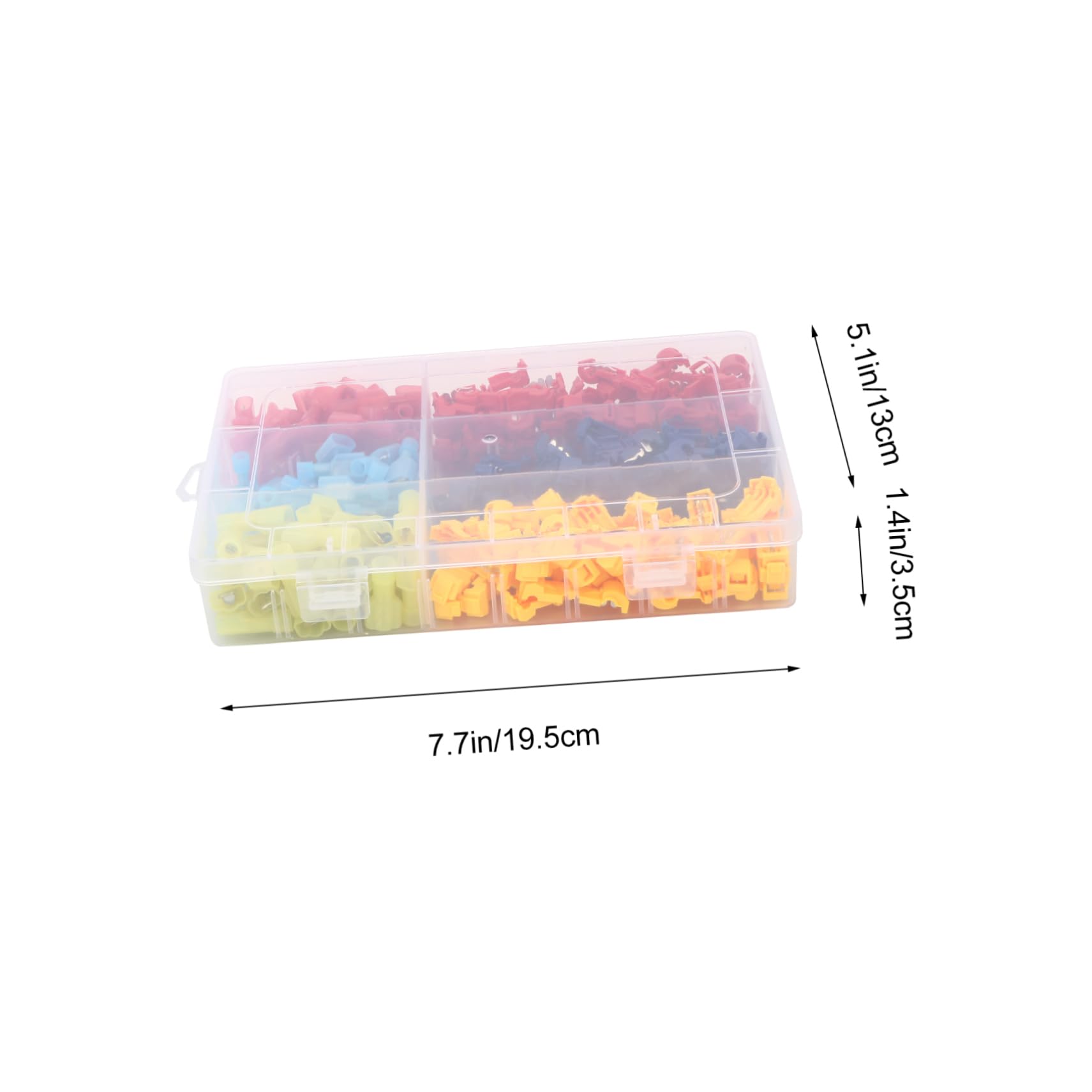 HOMOCONO 200pcs Terminal Fuse Tap Wire Connector Electrical Disconnect Wire Splice Assorted Electrical Connectors Quick Splice Insulated Male Wire Quick Connector Wire Tap Connectors Copper