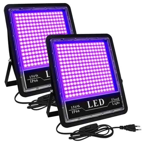 UV lumière d'inondation 150W étanche projecteur LED pour fête lumière noire