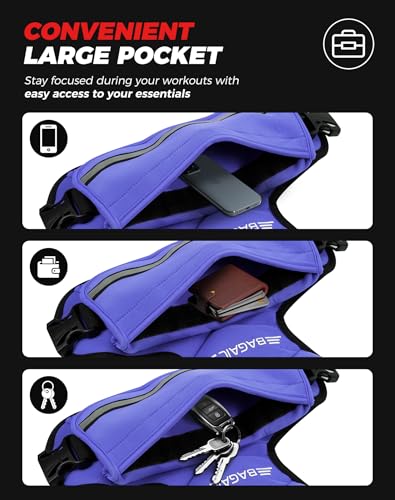 Image of BAGAIL Adjustable Weighted Vest for Women 4-10lb /12-18lb /20-32lb, Comfortable U-Neck Rucking Vest with 6 Removable Weights, Storage Pocket and Reflective Strips for Walking, Jogging, Weight Loss