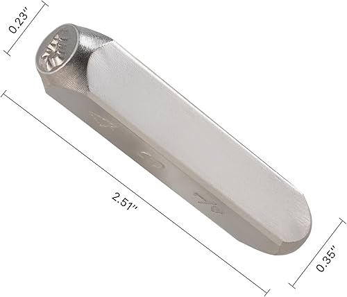 Vista 17 de Tlimus Kit de estampado de metal con temática de ángel, 12 unidades, 0.236 in (1/4 pulgadas), kit de sellos de metal para manualidades, accesorios