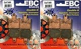 2008-2013 Kawasaki ZG1400 Concours ABS EBC Sintered Double H Front Brake Pads (2 Sets) FA417/4HH