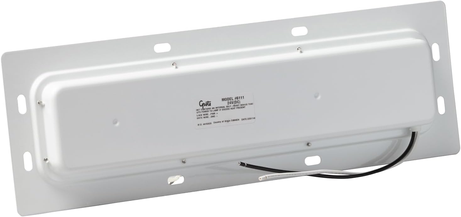 Grote 61111 Led White Light Tm Recessed Mount 18" Dome Lights, 16 Diodes, White, 24 V