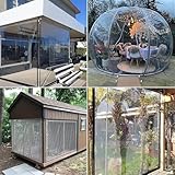 Clear PVC Tarp 100% Waterproof Heavy Duty Vinyl Tarpaulin 13x25 FT Double Cold Resistance with Metal Grommets & Reinforced Corners for Outdoor Use - Image 7