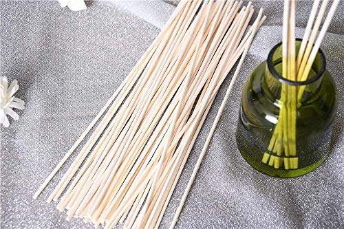 Image of Amos 100PCS Reed Diffuser Sticks, 7.5 Inch Natural Rattan Wood Essential Oil Aroma Diffuser Sticks Refill Replacement for Aroma Fragrance (100 PCS)