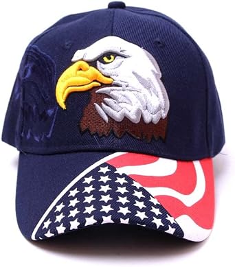 American Flag Eagle Cap Embroidery Eagle Baseball Cap Patriotic Eagle USA Flag Cap