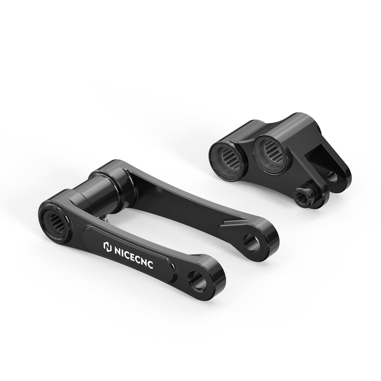 NICECNC 5,1 cm Tieferlegungs-Kit, kompatibel mit 690 SMC Enduro R, kompatibel mit Gas Gas SM700 ES700, Motorrad-Unterlenker, Aufhängungsglieder, Aluminiumlegierung, Schwarz