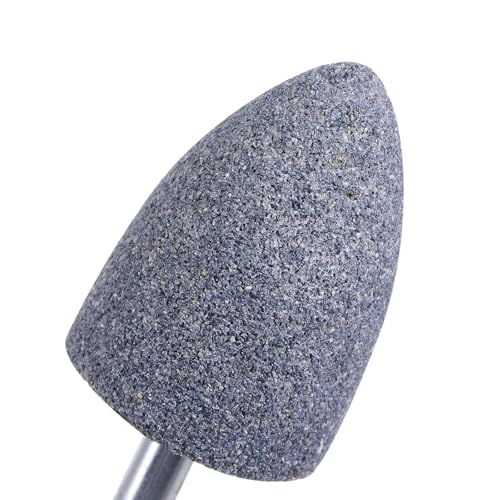 QUARKZMAN 4 Stück Schleifstifte 30mm, Korund Schleifaufsatz für Akkuschrauber, Spitz Stieldurchmesser 6 mm Professionelles Polierzubehör für Schleifen, Polieren