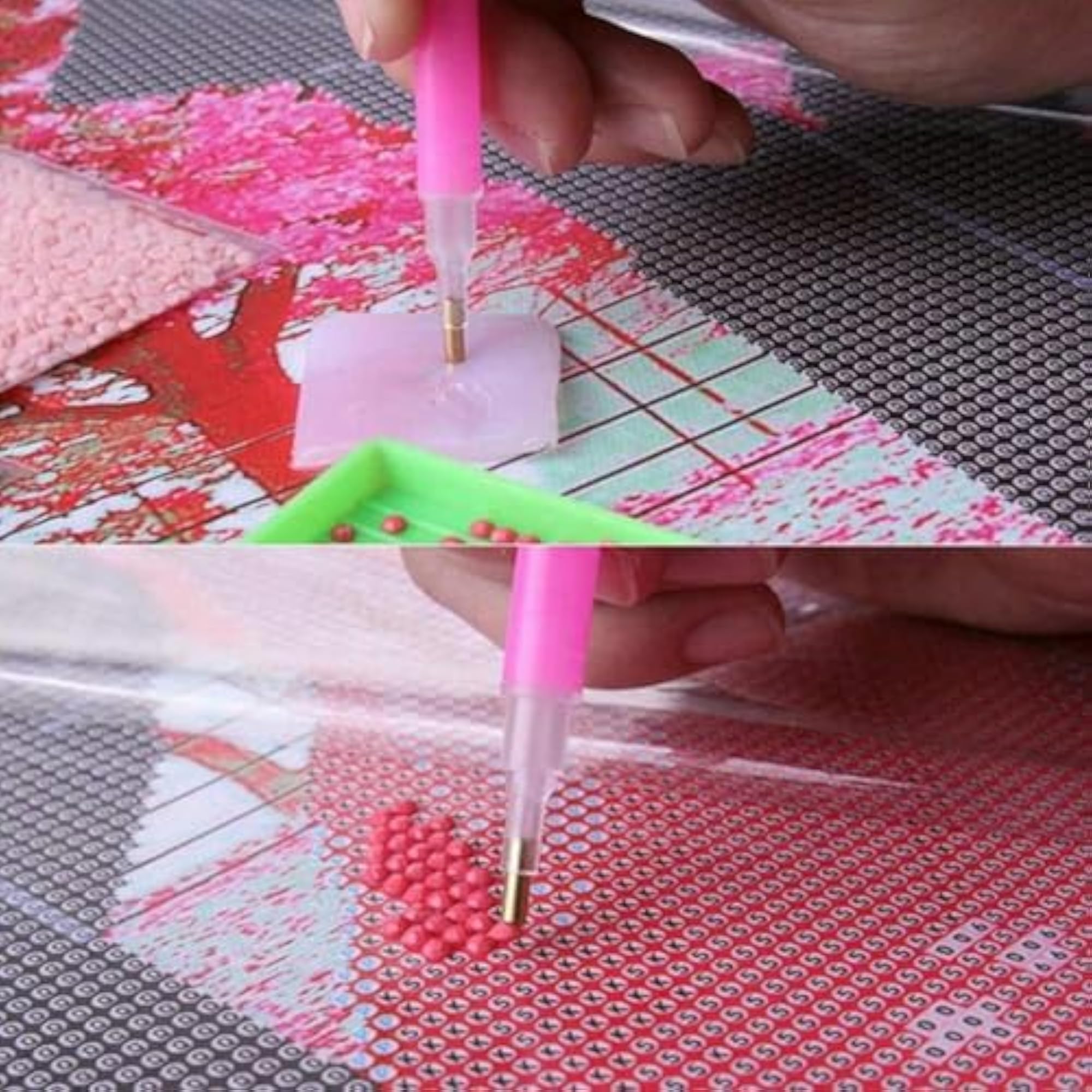 DIY 5D Diamond Painting Art Kit with Flower Design