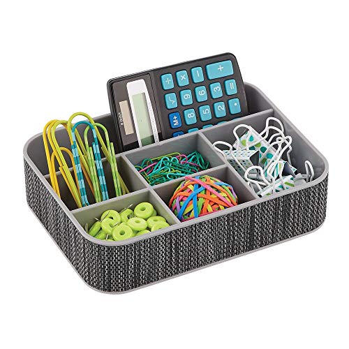 mDesign 2er-Set Schreibtischablage aus Kunststoff – praktische Sortierbox für Schreibwaren und Büroartikel… – Bild 7