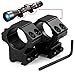 LIRISY 1" Scope Mount Low Profile Scope Rings for 11mm Dovetail Rails (2 Pieces)