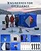 Kselythan Ice Fishing Tent,Pop Up Ice Shanty for Anti-Wind and Warm,Hub-Style Shelter Multiple Sizes for 1 to 8 Person, for Camping Mountaineering & for Winter Outdoor Activities