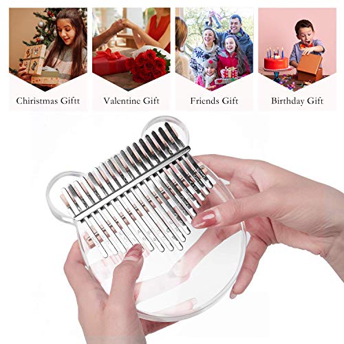 Eidoct – Piano à pouce kalimba transparent à 17 touches avec étui en EVA et support en bois, cadeau musical pour enfants… - Les Beatles, Paul McCartney, John Lennon, RIngo Starr, George Harrison Eidoct – Piano à pouce kalimba transparent à 17 touches avec étui en EVA et support en bois, cadeau musical pour enfants… – Image 7