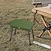predolo Folding Camping Stool, Portable Small Foldable Chair, Foot Rest Stool for Picnic Garden Hiking Barbecue Fishing, Green