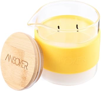 Massage Oil Candles, Lotion & Body Oil Candles, Soy Based, Pineapple Scent, 10.58OZ/ 300g