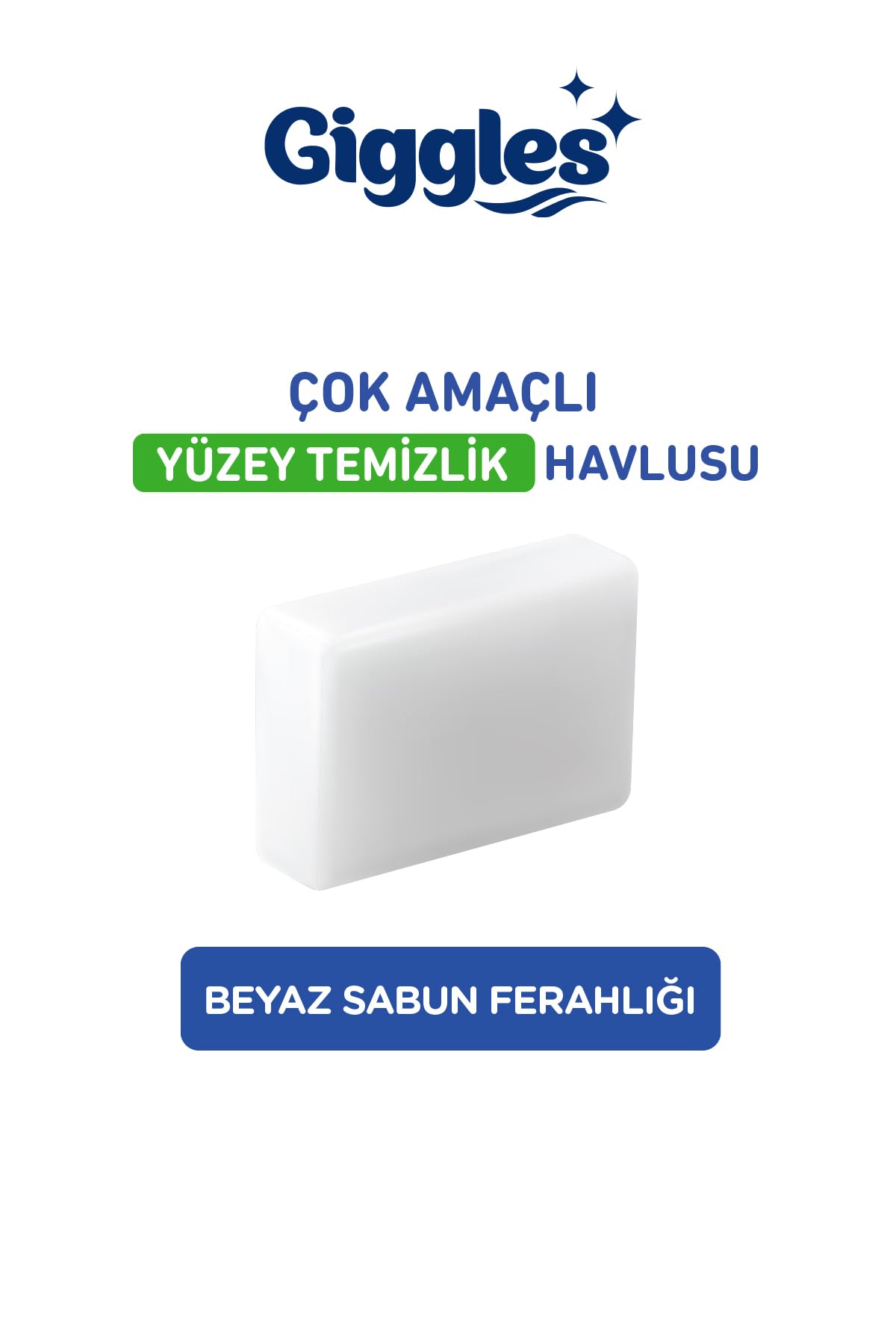 Giggles XXL İz Bırakmayan Yüzey Temizlik Havlusu - (Beyaz Sabun Ferahlığı) 100 Yaprak