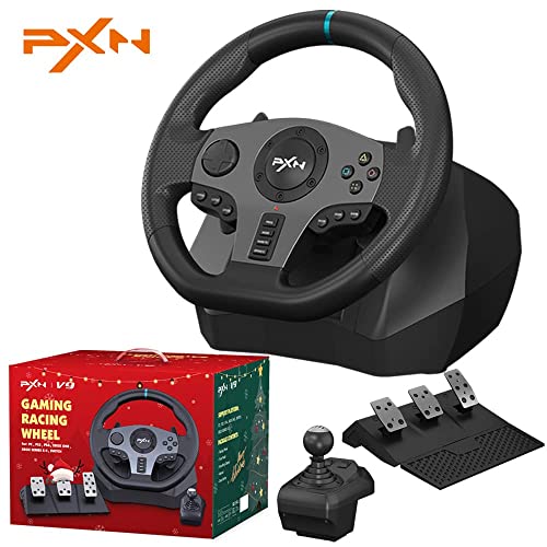 PXN V9 Gaming Steering Wheels 270/900° Xbox Steering Wheel Driving