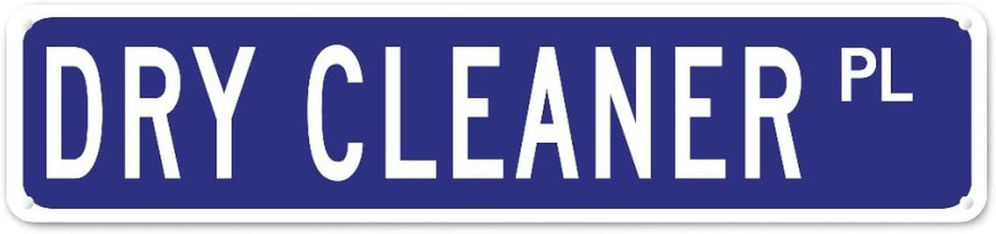 Dry Cleaner Street Signs Customized Dry Cleaner Metal Sign Dry Cleaner Gifts Wall Art Modern Metal Wall Sign Wall Hanger Modern Wall Decor for Bedroom Kitchen Cafe Bar Office Garage