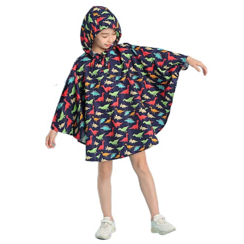 Image of Freesmily Kids Cute Raincoat Waterproof Rain Poncho Jacket Coat for Girls Boys
