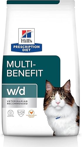 Hill's wd Multi-Beneficio con Pollo Alimento Seco para Gatos 4 lb (Paquete de 2)