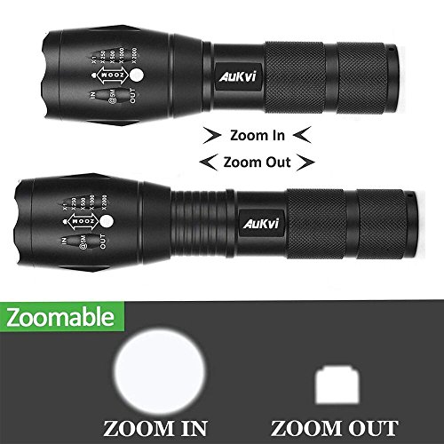 2 Pack Tc1200 Tactical Flashlight 3000 Lumens Zoomable 5 Modes For Hurricane Camping Hiking Etc #TOP3