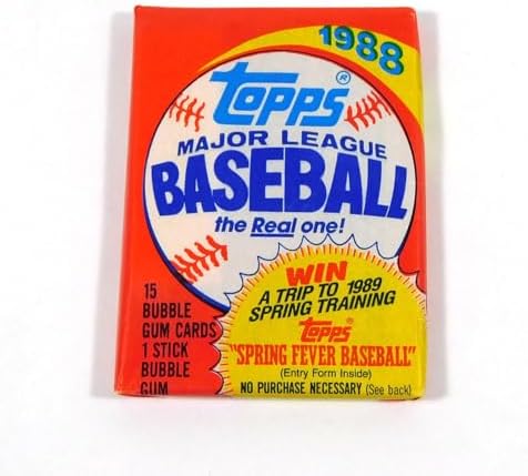 1988 Topps Baseball 15 Card Pack image 3