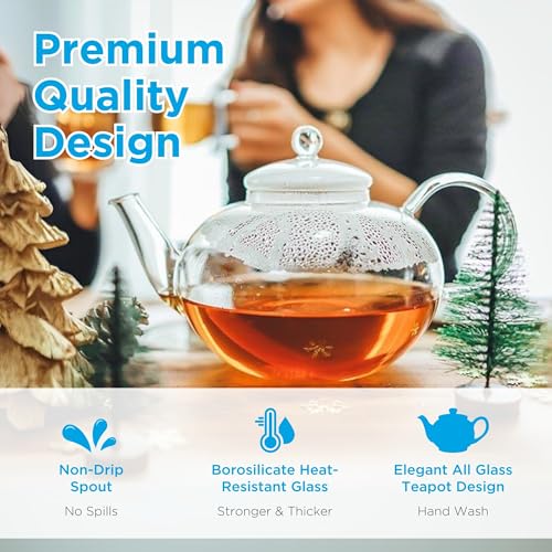 GROSCHE-MONACO-42-oz-Glass-Tea-pot-with-glass-tea-Infuser-1250-ml-Capacity-Heatproof-borosilicate-glass-and-all-glass-tea-infuser-for-all-types-of-loose-tea-tea-infusion GROSCHE MONACO 42 oz Glass Tea pot with glass tea Infuser 1250 ml Capacity Heatproof borosilicate glass and all glass tea infuser for all types of loose tea tea infusion