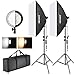 Neewer Photography Bi-color Dimmable LED Softbox Lighting Kit:20x27 inches Studio Softbox, 45W Dimmable LED Light Head with 2 Color Temperature and Light Stand for Photo Studio Portrait,Video Shooting