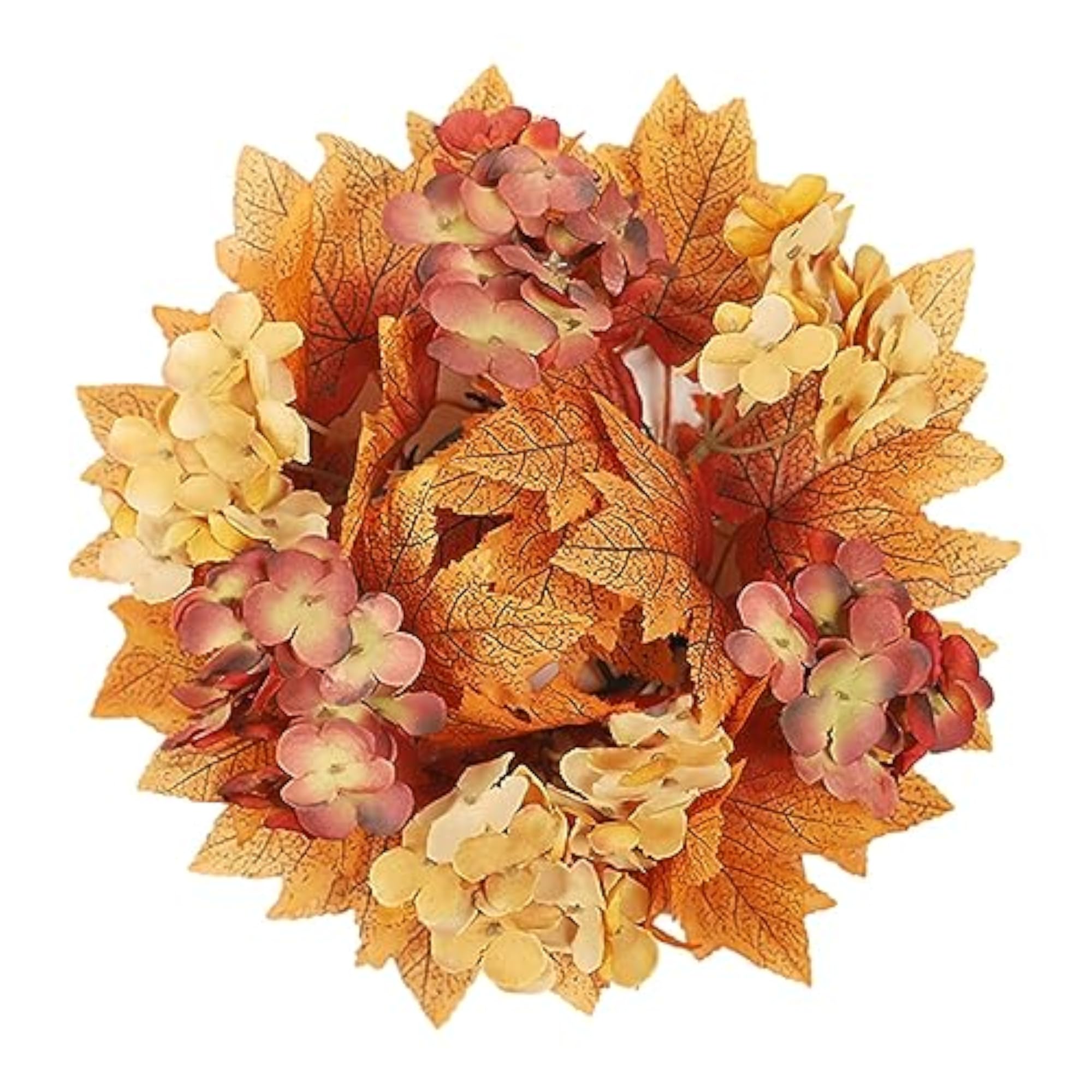 Fall Candle Rings Wreaths, Thanksgiving Decor