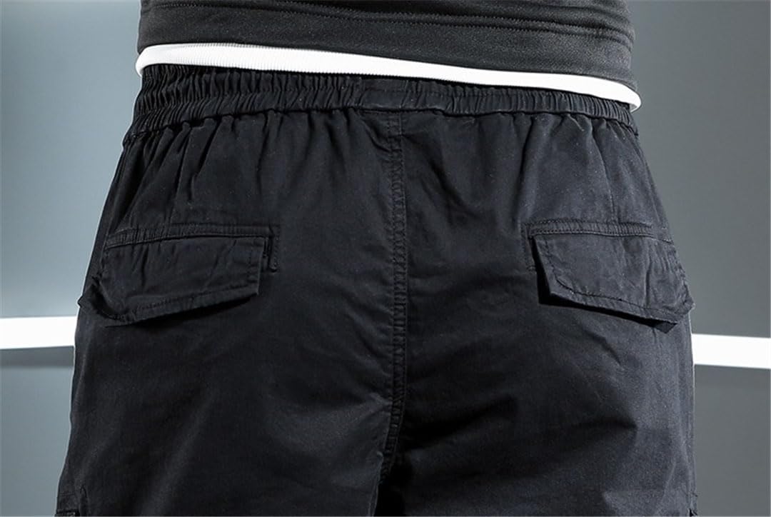 Vogrtcc Pantalones De Carga Tácticos para Hombres Pantalones De Chándal con Cordón Elástico Casual