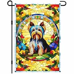 Yorkshire Dog Stained Glass