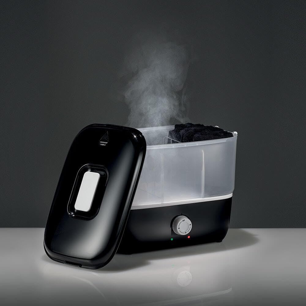 Scaldasalviette Elettrico a Vapore per Salviette in Spugna con Timer Regolabile