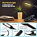 Jkjhbhged Book Light, Rechargeable Reading Light, 9 LED Book Light for Reading in Bed with 3 Brightness, Easy Clip on Reading Lamp