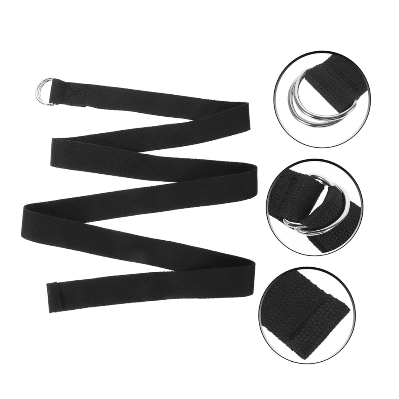 10piezas Correa De Yoga Banda Inelástica De Ejercicio Para Estiramiento y Pilates Accesorio Práctico Para Hogar y Gimnasio