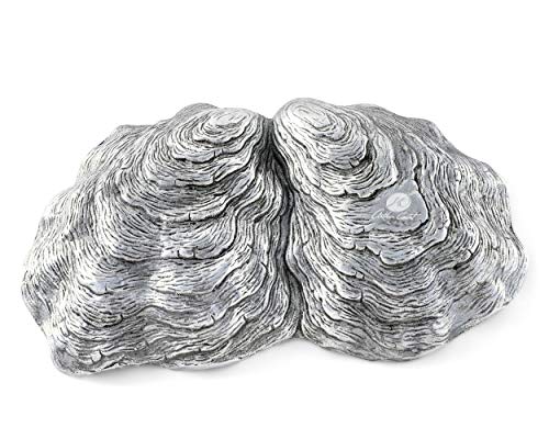 Arthur Court Aluminum Oyster Vanity Tray, Desktop Storage Organizer, Catchall, Valet, Nightstand Or Dresser / Serving Food Tray Coastal Décor - 6 Inch X 10 Inch #TOP6