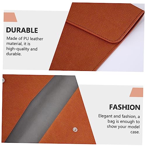 jojofuny Pu Leather File Bag Business Portfolio Office Bag for Women Men Document Holder2