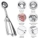 Ice Cream Scoop, 3Pcs Cookie Scoop Set, Stainless Steel Cookie Scoops for Baking Set of 3, Cookie Scooper for Baking, Ice Cream Scooper with Trigger Release, Cookie Dough Scoop