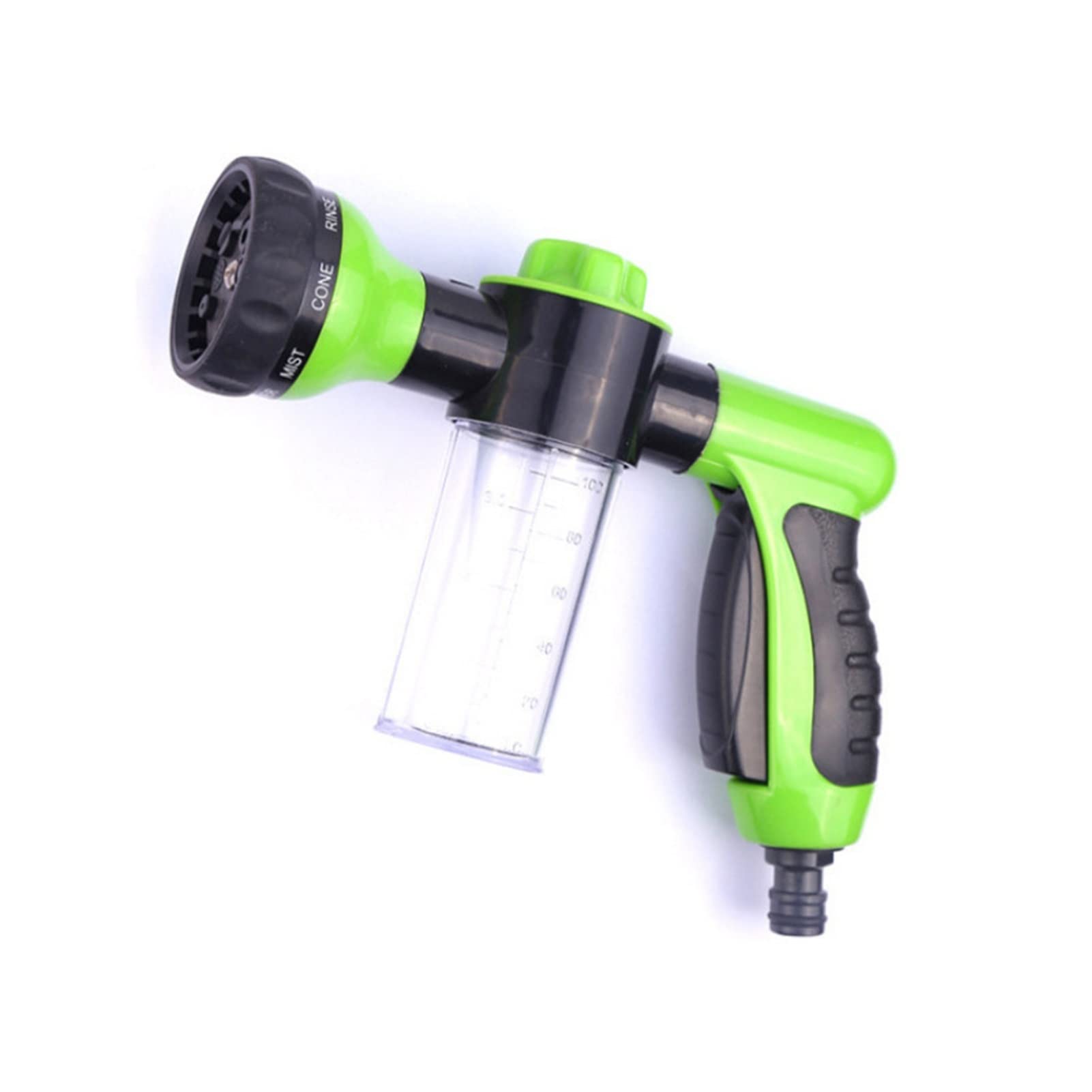 Ddqcnzpmy Greenwater Gun Garden Hose Spray Gun,Foam Lance -Garden Watering Irrigation Water Gun Portable Watering Spray Sprinkler Supplies Car Washer Sprayer Cleaning Tool(Greenwater Gun)