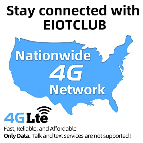 Support Verizon Att T-Mobile Eiotclub Data Sim Card - Usa Coverage No Contract 4G Lte Cellular For Security Solar And Hunting Trail Game Cameras Unlocked Iot Device #TOP1