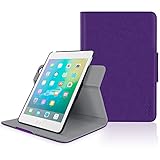 Apple iPad Mini 3 (2014) Case - roocase Orb System Folio 360 Dual View Leather Case Smart Cover with Sleep / Wake Feature for Apple iPad Mini 1 2 3 (2014) Purple - Patented Complete Lifestyle Solution