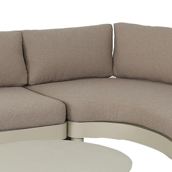 OUTLIV. Santa Barbara Ecklounge Aluminium Braun
