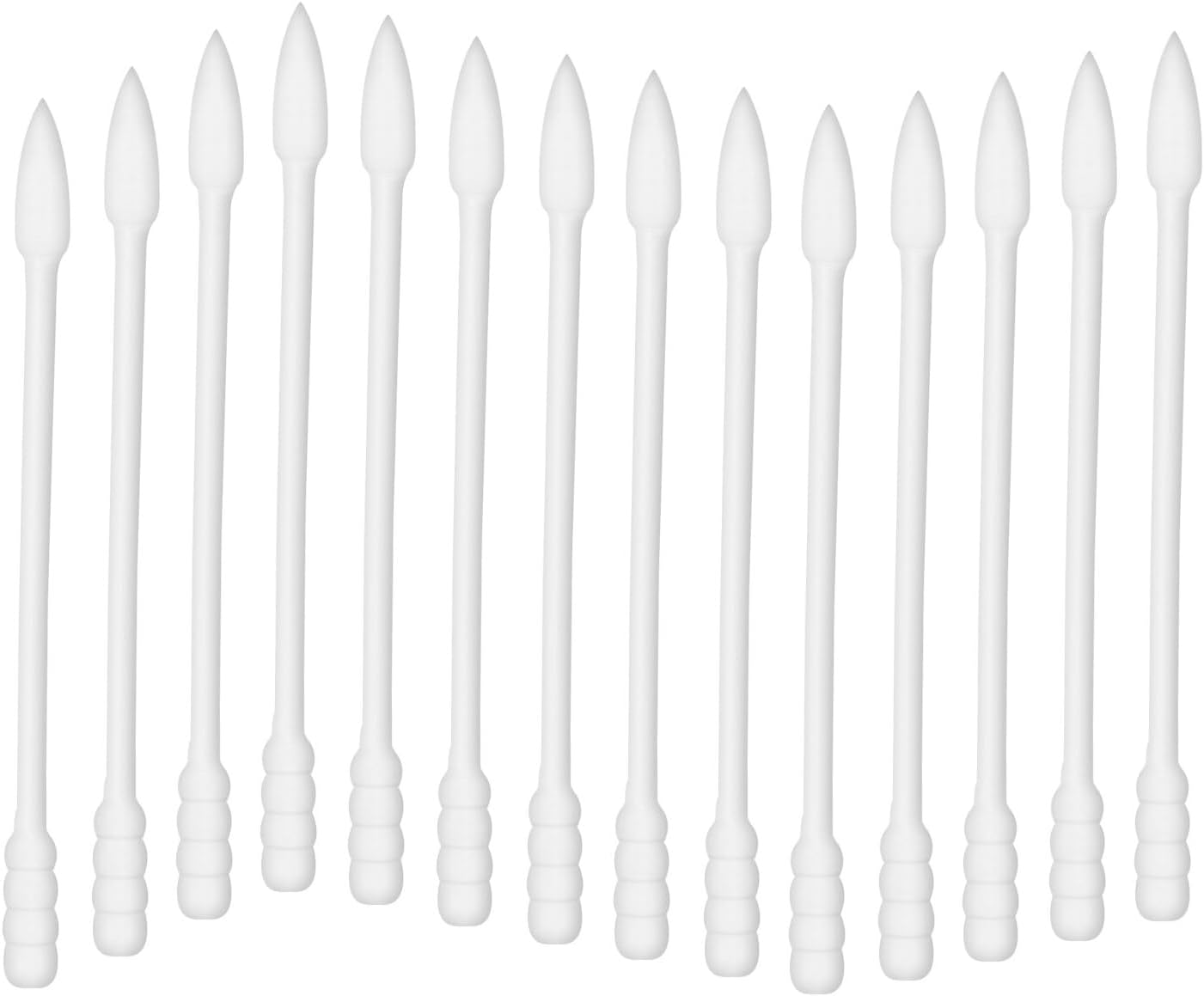 800 Count Cotton Swabs Spiral Pointed,Double Precision Tips Cotton Swabs with Paper Stick,4 Packs of 200 Pieces(Pointed+Spiral Head)